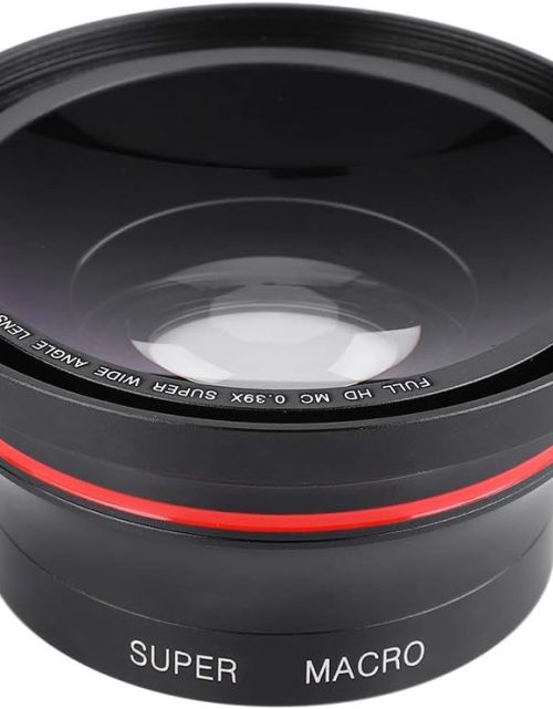 55Mm Wide Angle Lens,37Mm Fisheye Lens Camcorder,Universal Wide Angle Lens for Camcorder,Dv Digital Camera 0.39X Super Wide Angle Lens for Dv Cameras Mobile Phones with 37Mm Phone Clip