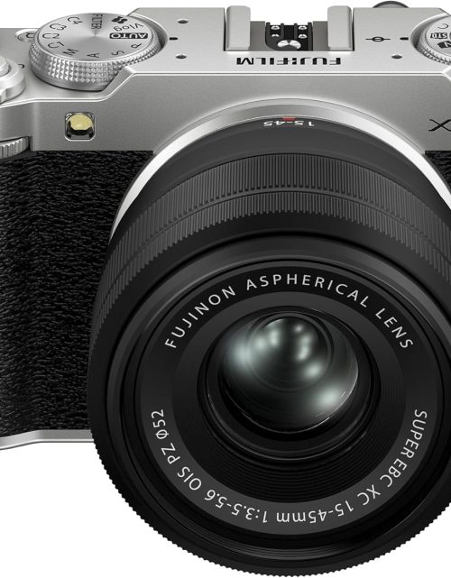 Fujifilm X-M5 Mirrorless Digital Camera XC15-45mmF3.5-5.6 OIS PZ Lens Kit - Silver