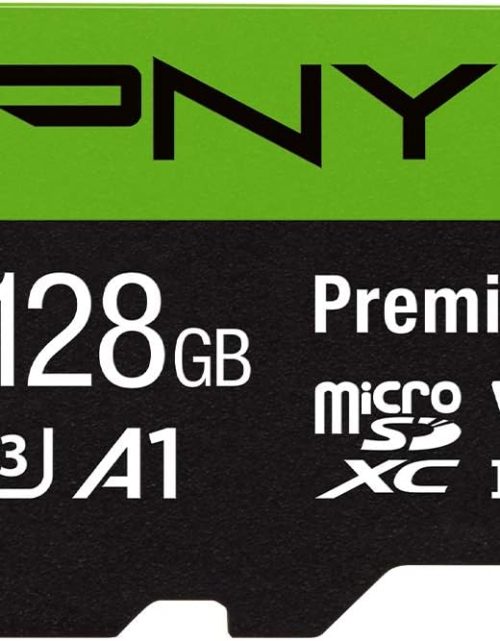 PNY 128GB Premier-X Class 10 U3 V30 microSDXC Flash Memory Card - 100MB/s, Class 10, U3, V30, A1, 4K UHD, Full HD, UHS-I, Micro SD